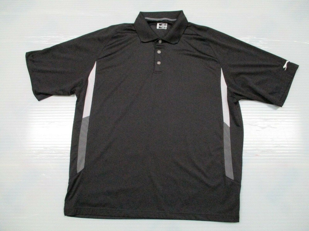 Salzenger Polo Shirt Mens Size XL Black Short Sleeve Pullover Polyester